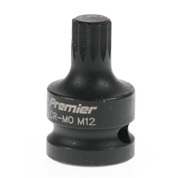 Sealey Impact spline socket bit (m12) 1/2"dr