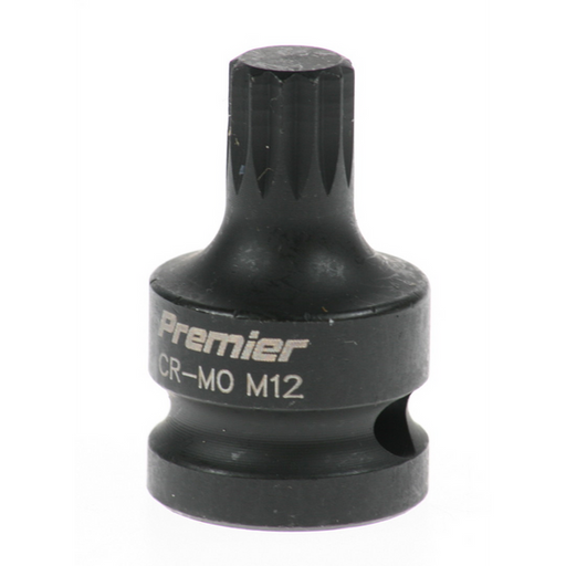 Sealey Impact spline socket bit (m12) 1/2"dr