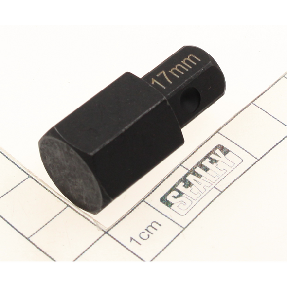 Sealey Impact hex bit 1/2" sq dr 17mm