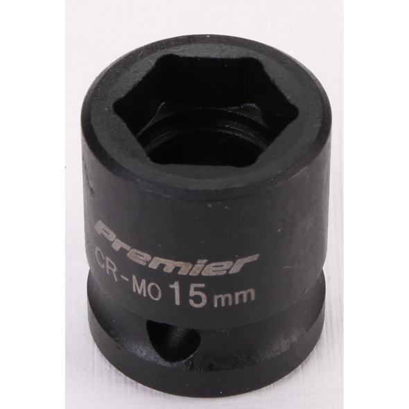 Sealey 1/2"dr low profile impact socket 15mm