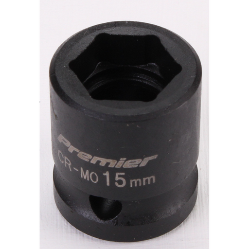 Sealey 1/2"dr low profile impact socket 15mm