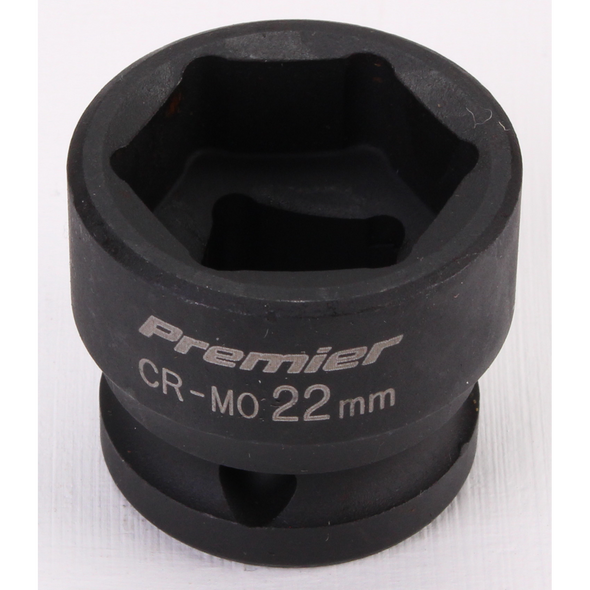 Sealey 1/2"dr low profile impact socket 22mm