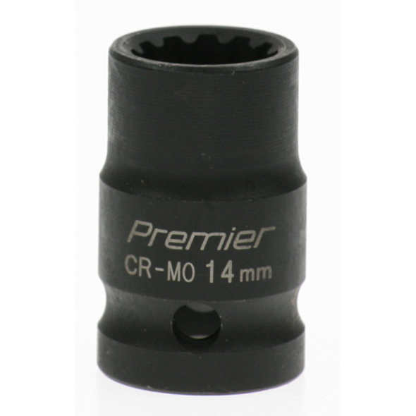 Sealey Impact socket 14mm 1/2"dr 'total drive'