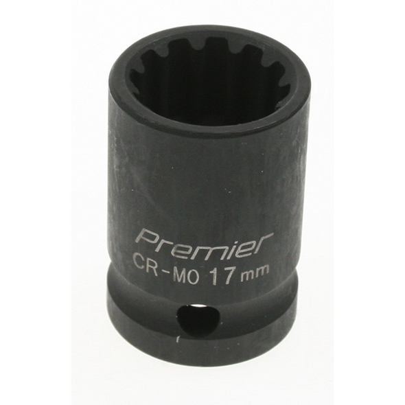 Sealey Impact socket 17mm 1/2"dr 'total drive'