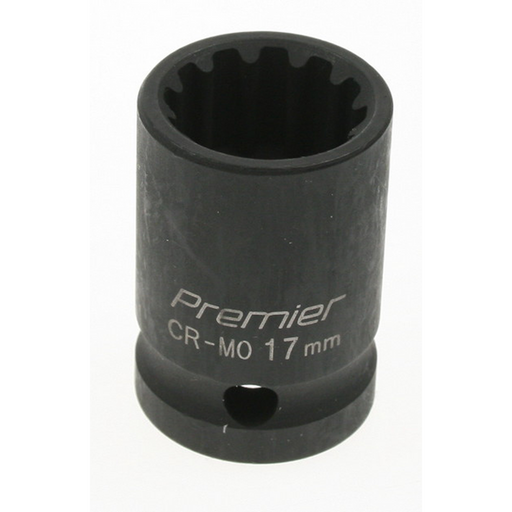 Sealey Impact socket 17mm 1/2"dr 'total drive'