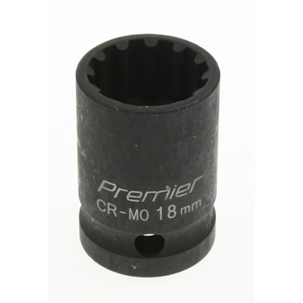 Sealey Impact socket 18mm 1/2"dr 'total drive'