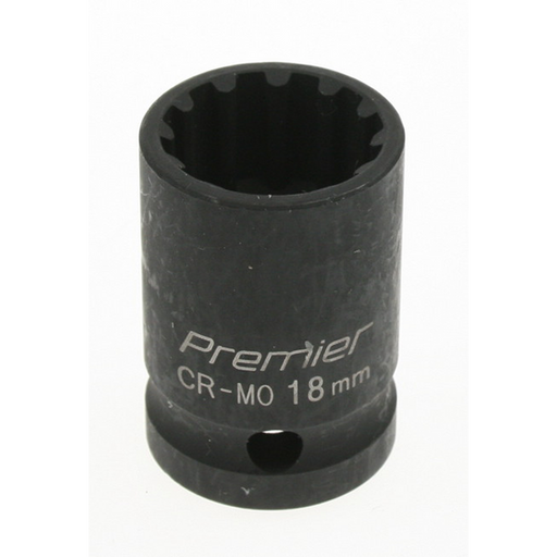 Sealey Impact socket 18mm 1/2"dr 'total drive'