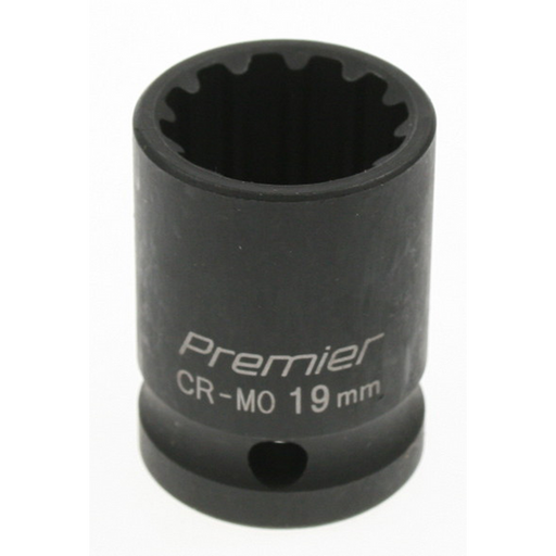 Sealey Impact socket 19mm 1/2"dr 'total drive'