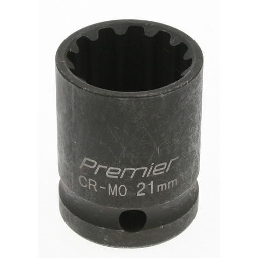 Sealey Impact socket 21mm 1/2"dr 'total drive'