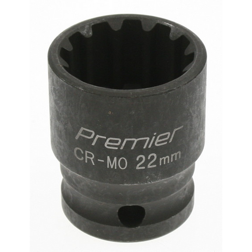 Sealey Impact socket 22mm 1/2"dr 'total drive'