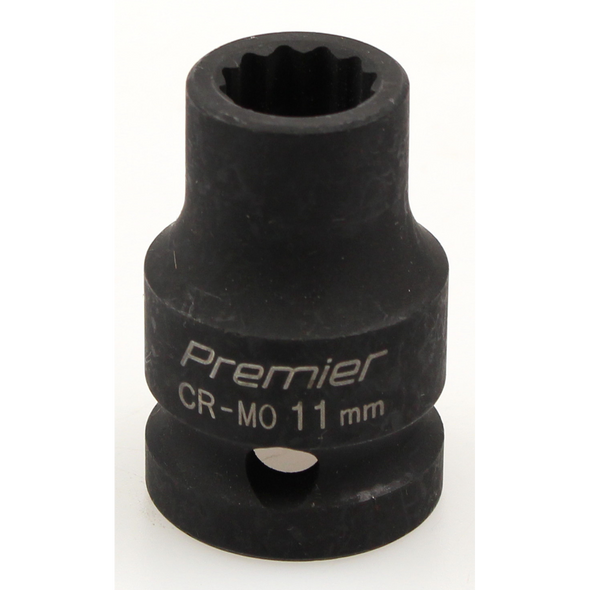 Sealey Impact socket 1/2"dr 11mm (12pt)