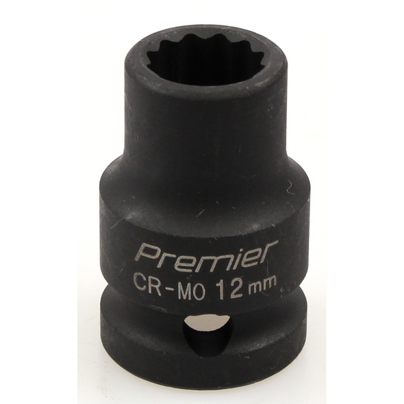 Sealey Impact socket 1/2"dr 12mm (12pt)