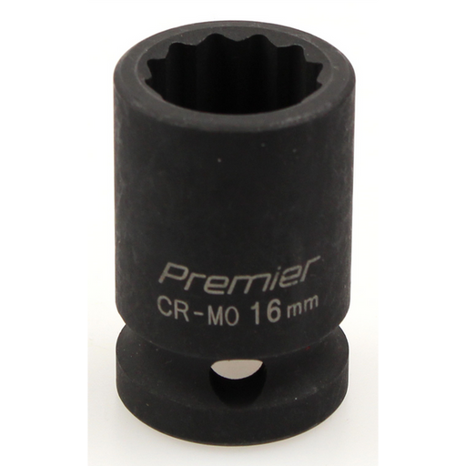 Sealey Impact socket 1/2"dr 16mm (12pt)