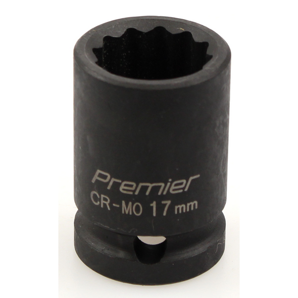 Sealey Impact socket 1/2"dr 17mm (12pt)