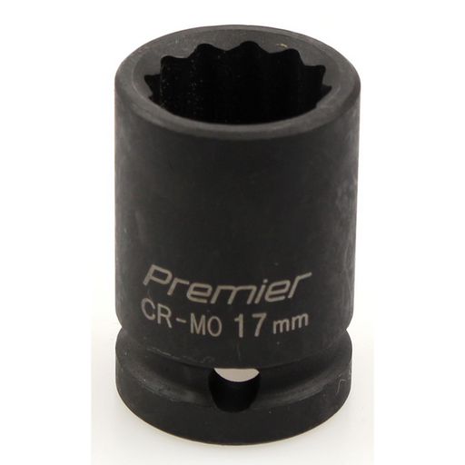 Sealey Impact socket 1/2"dr 17mm (12pt)