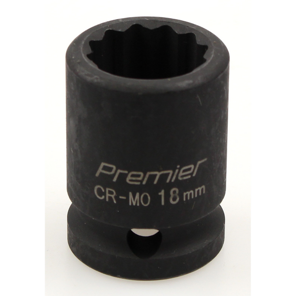 Sealey Impact socket 1/2"dr 18mm (12pt)