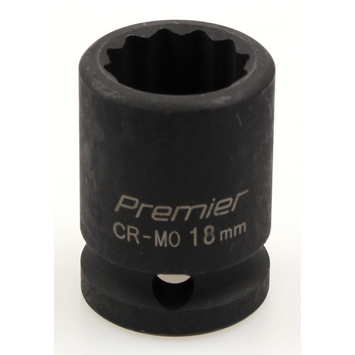 Sealey Impact socket 1/2"dr 18mm (12pt)