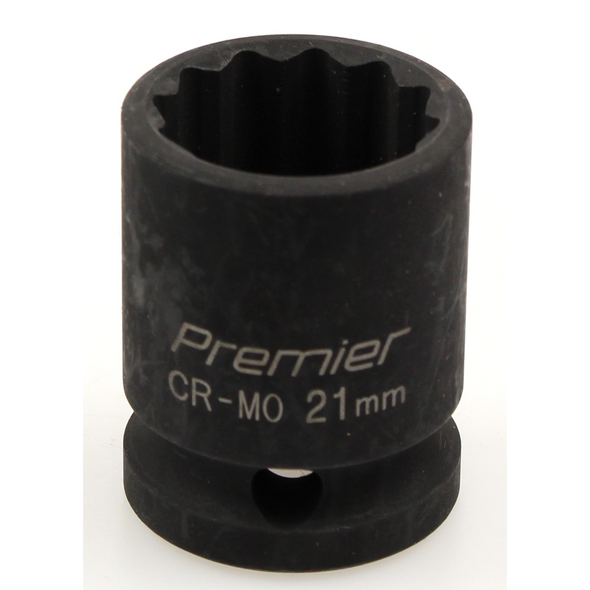 Sealey Impact socket 1/2"dr 21mm (12pt)