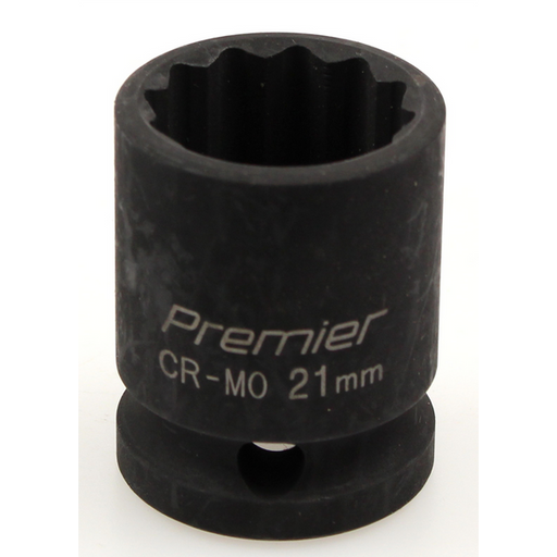 Sealey Impact socket 1/2"dr 21mm (12pt)