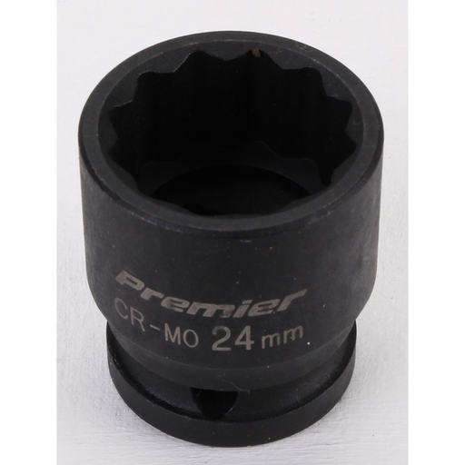 Sealey Impact socket 1/2"dr 24mm (12pt)