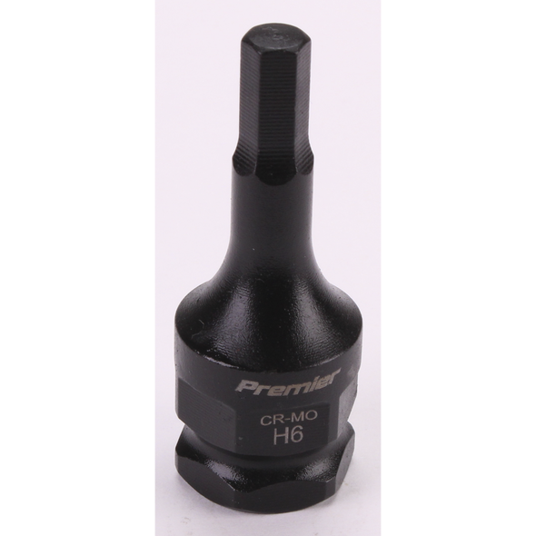 Sealey 3/8"Dr Impact Hex Socket Bit 6mm
