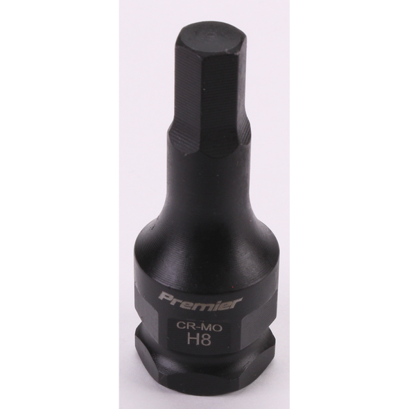 Sealey 3/8"Dr Impact Hex Socket Bit 8mm
