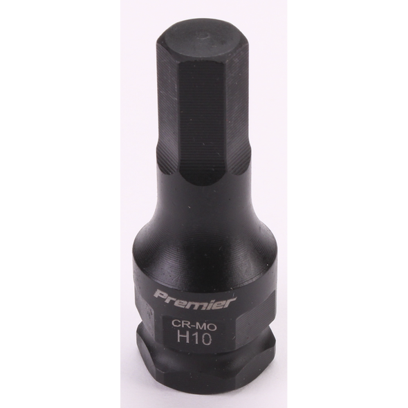 Sealey 3/8"Dr Impact Hex Socket Bit 10mm
