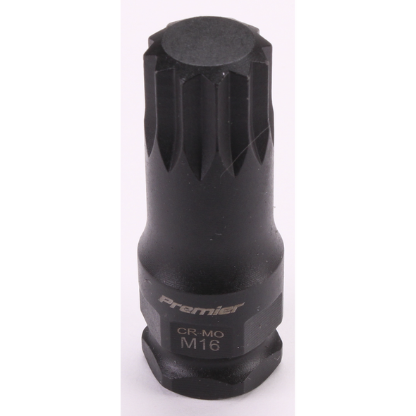 Sealey 3/8"Dr Impact Spline Socket Bit M16