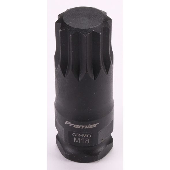 Sealey 3/8"Dr Impact Spline Socket Bit M18