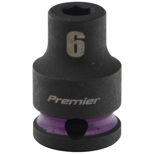 Sealey 3/8"Dr Impact Socket 6mm (Violet Coded Ring)
