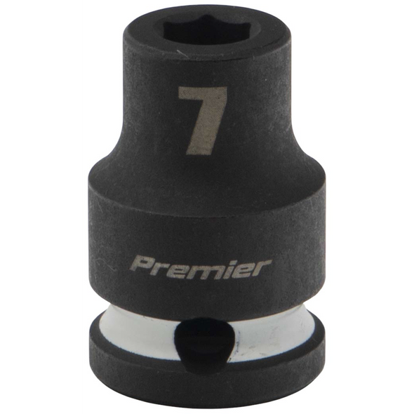 Sealey 3/8"Dr Impact Socket 7mm (White Coded Ring)