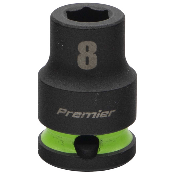 Sealey 3/8"Dr Impact Socket 8mm (Green Coded Ring)