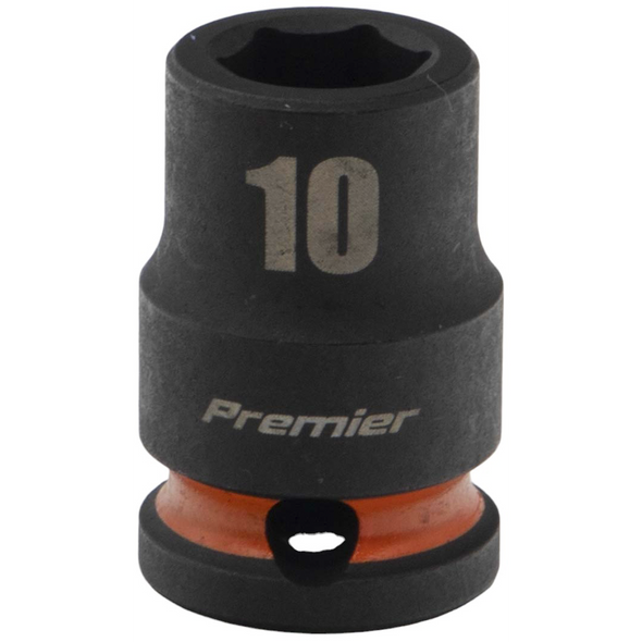 Sealey 3/8"Dr Impact Socket 10mm (Orange Coded Ring)