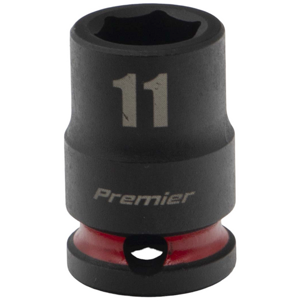 Sealey 3/8"Dr Impact Socket 11mm (Red Coded Ring)