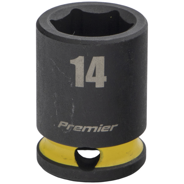 Sealey 3/8"Dr Impact Socket 14mm (Yellow Coded Ring)
