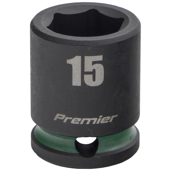 Sealey 3/8"Dr Impact Socket 15mm (Green Coded Ring)