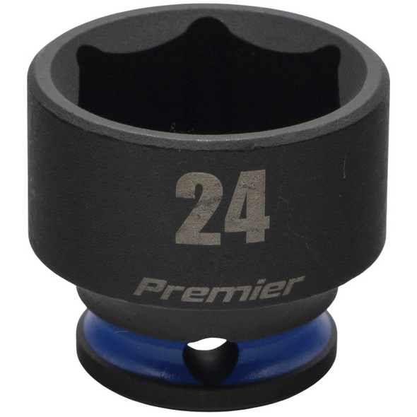 Sealey 3/8"Dr Impact Socket 24mm (Blue Coded Ring)
