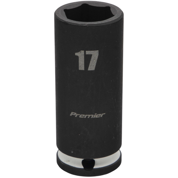 Sealey 3/8"Dr Deep Impact Socket 17mm (White Coded Ring)