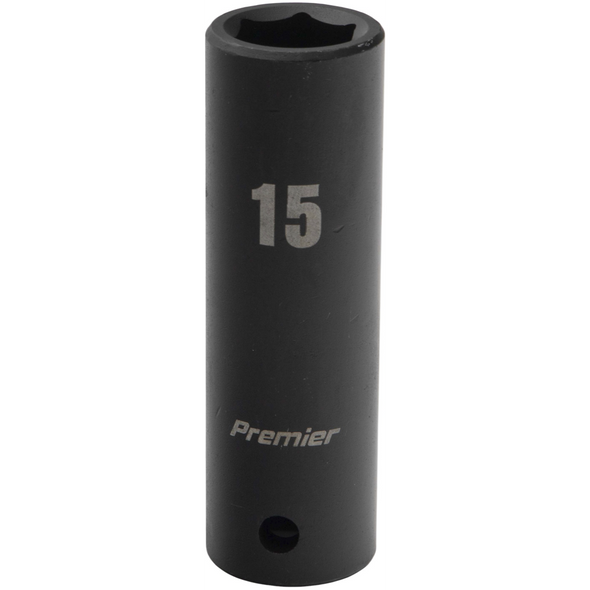 Sealey 1/2"Dr Deep Impact Socket 15mm