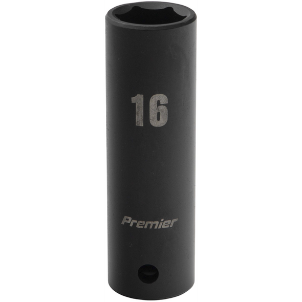 Sealey 1/2"Dr Deep Impact Socket 16mm