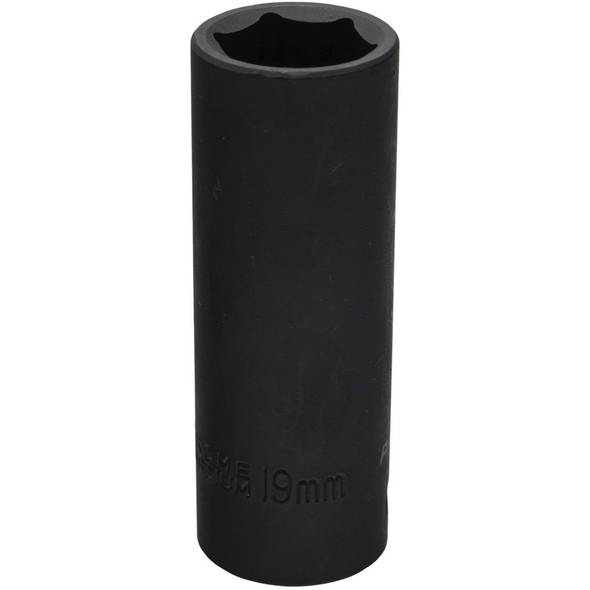 Sealey 1/2"Dr Impact Deep Socket 19mm
