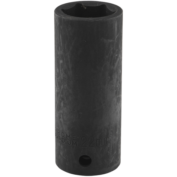 Sealey 1/2"Dr Impact Deep Socket 22mm
