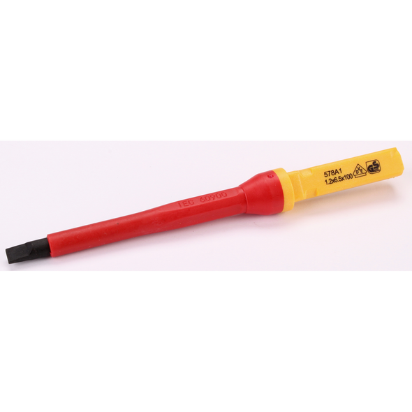 Sealey VDE Screwdriver Slotted 6.5x100mm