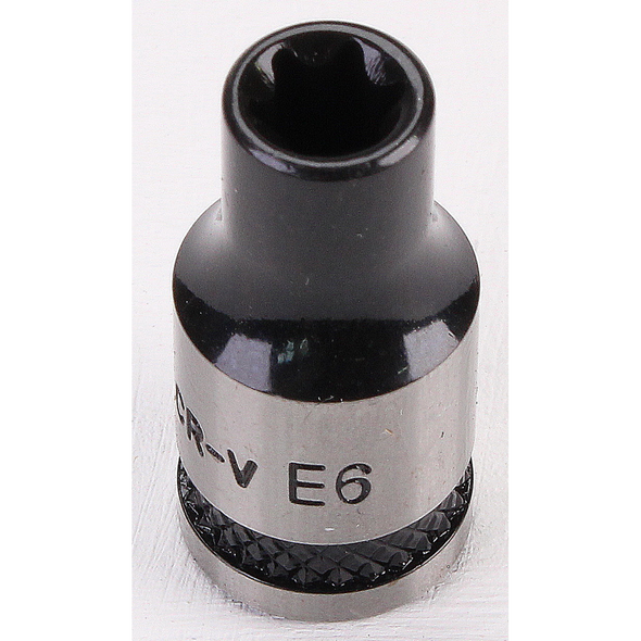 Sealey TRX-Star Socket Set 1/4"Sq Drive E6 (Black Series)