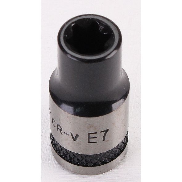 Sealey TRX-Star Socket Set 1/4"Sq Drive E7 (Black Series)