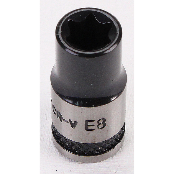 Sealey TRX-Star Socket Set 1/4"Sq Drive E8 (Black Series)