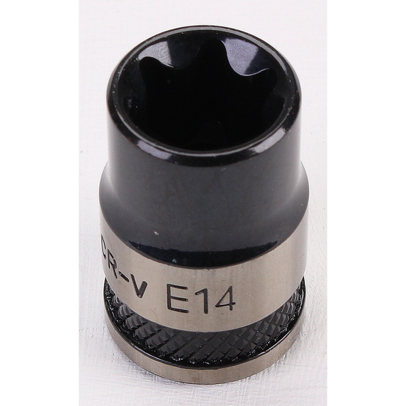 Sealey TRX-Star Socket Set 3/8"Sq Drive E14 (Black Series)