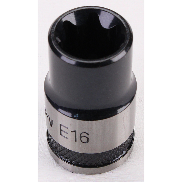 Sealey TRX-Star Socket Set 1/2"Sq Drive E16 (Black Series)