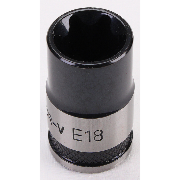 Sealey TRX-Star Socket Set 1/2"Sq Drive E18 (Black Series)