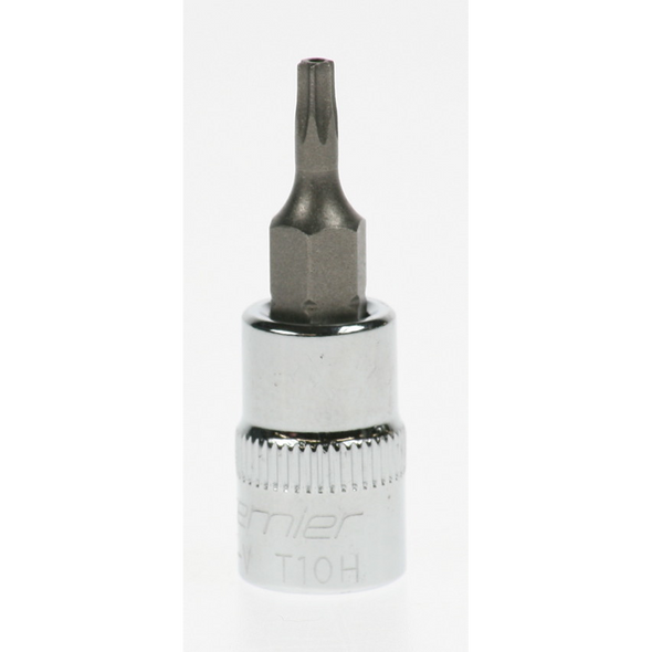 Sealey Trx-star bit socket 1/4"dr t10h (security)